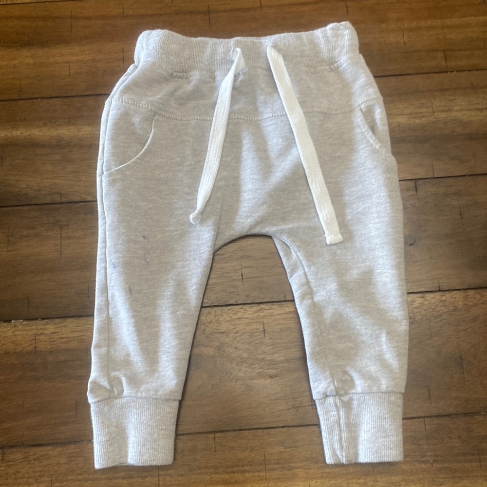 Little Bipsy gray 12-18 month joggers